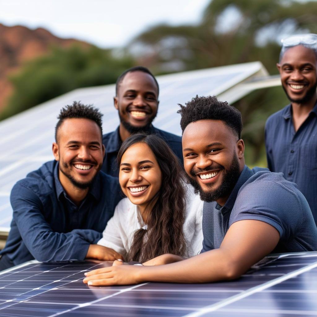 smiling digital marketing team for a solar company in south africa-1